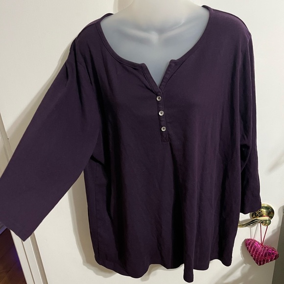 🧡2X Croft and Barrow Women's Purple Top - Picture 6 of 8